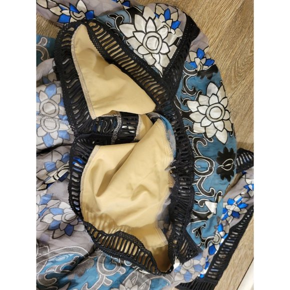 NEW -  For The Love Of Lemons XS Juliet Maxi Dress Silk Blend Jade Bodysuit - Picture 12 of 16